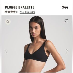 SKIMS Naked Plunge Bralette Size Small